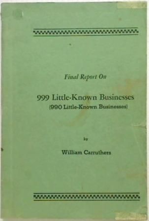 Final Report on 999 Little-Known Busines