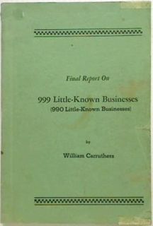 Final Report on 999 Little-Known Busines