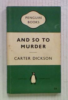 And So To Murder