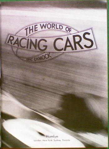 The World of Racing Cars (No Jacket)
