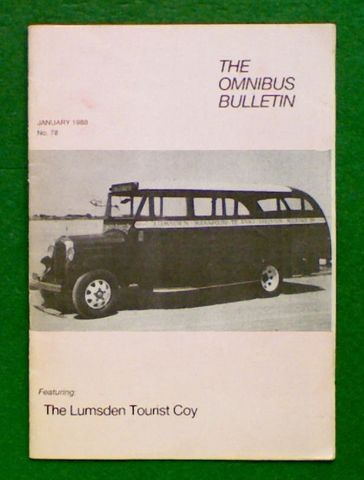 The Omnibus Bulletin: January 1988 No. 78