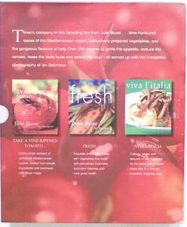 Julie Biuso Three Cooking Book Set.