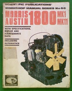 Morris/Austin 1800 Workshop Manual Series 66