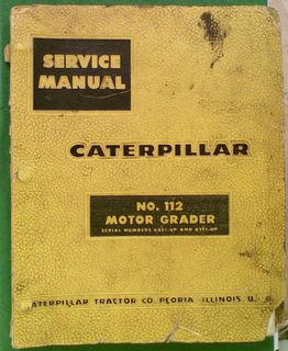 Caterpillar No.12 Motor Grader Service Manual