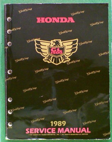 Honda GL1500 GoldWing Service Manual 1988