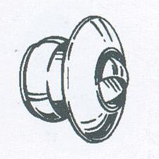 SE701 Eyeball - Push In 40mm (White)