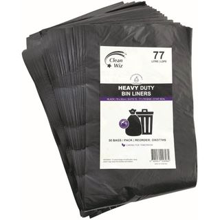 77L HD Black Garbage Bag