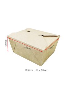 Kraft Takeaway Box- 800ml (50pcs*6)