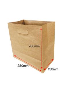 D-Handle Paper Bags MEDIUM (500pcs)