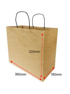 Twist Handle Paper Bags LARGE (150pcs)