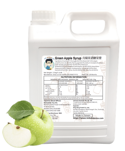 TC Green Apple Syrup (2.5kg)