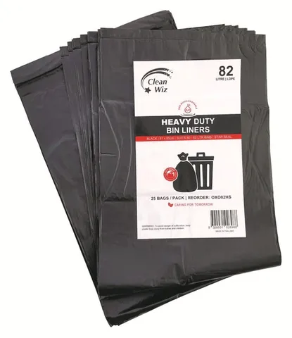 82L HD Black Garbage Bag