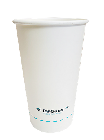 500ml Single Wall WHITE Paper Cup