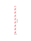 Paper Straw (Regular) Red & White Striped