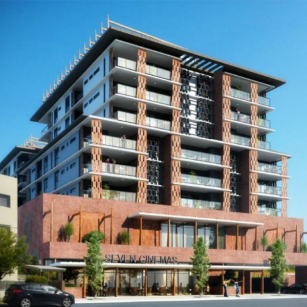 Lato Baia and Majestic Cinemas mixed-use development Wynnum Brisbane &mdash; bathroom fittings supplied by Builders World