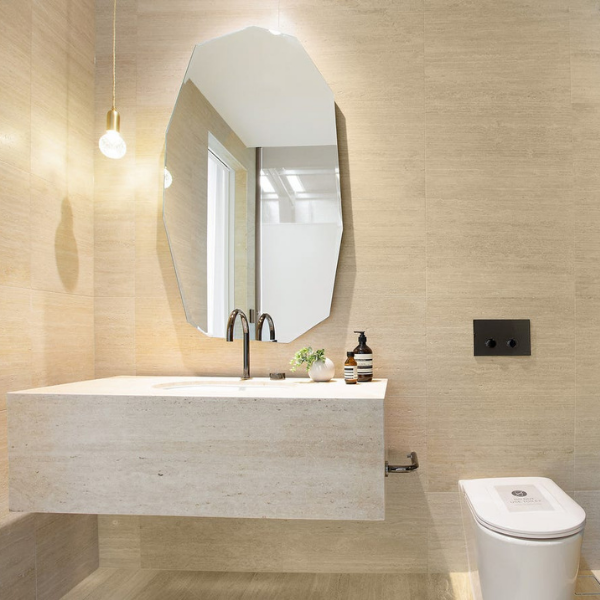 The Lanes Residences Mermaid Waters Gold Coast &mdash; hexagonal mirrors supplied by Builders World