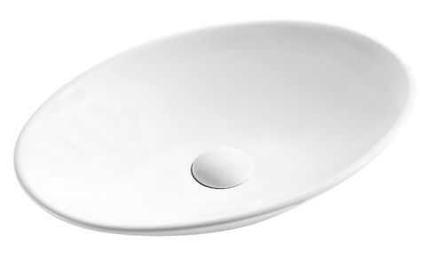 Tahoe Above Counter Basin 500 x 355 x 90 No Overflow Gloss White