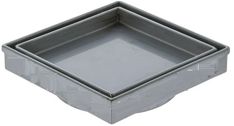 130 x 130 Tile Floor Grate w/90mm Outlet 316 Stainless Steel