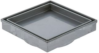 130 x 130 Tile Floor Grate w/90mm Outlet 316 Stainless Steel