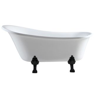 CLAWFOOT Bath 1700x780x780mm Black Feet