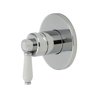 ELEANOR Wall Mixer Chrome White Handle
