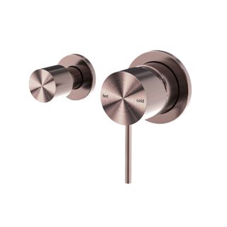 Mecca Shwr Mixer w/Horiz 2 Way Div BZ