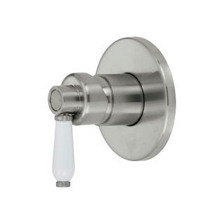ELEANOR Wall Mixer Brushed Nickel White
