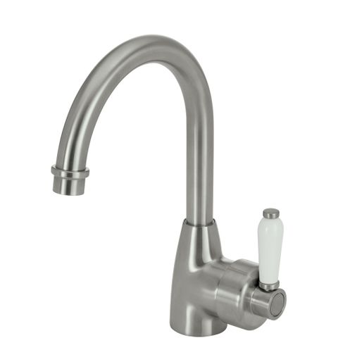 ELEANOR Gooseneck Basin Mixer Brushed Ni