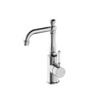 York Basin Mixer w/Wht Porc Lvr  CH