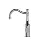 York Basin Mixer Hook Spt w/Blk Porc Lvr