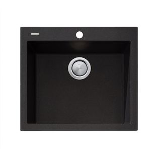 ST-BL1551 SAN-BLACK Lrg Bowl TM Sink
