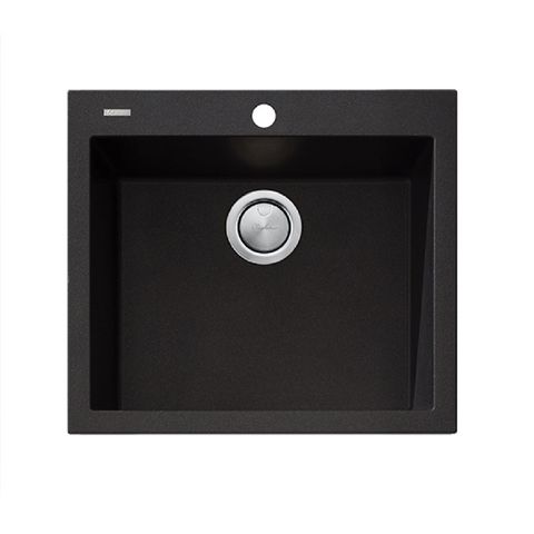 ST-BL1551 SAN-BLACK Lrg Bowl TM Sink