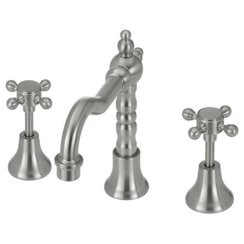 Lillian Shepherds Crook Basin Set Brushed Nickel
