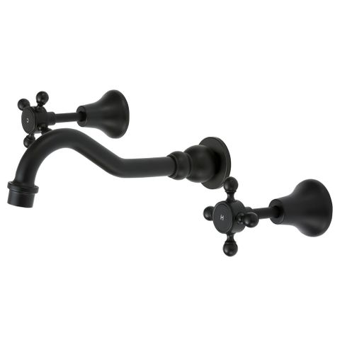 Lillian Shepherds Crook Bath Set Matte Black