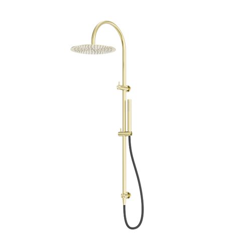 Zen SS316L Twin Shwr w/Outdr Hose BG