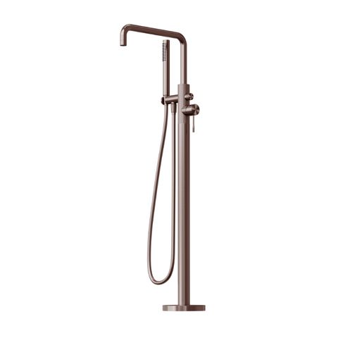 Opal Floor Bath Mixer w/Hand Shwr BZ