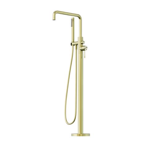 Opal Floor Bath Mixer w/Hand Shwr BG