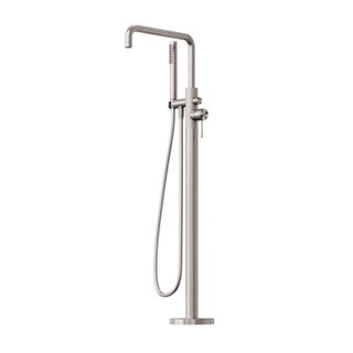 Opal Floor Bath Mixer w/Hand Shwr BN