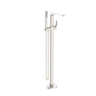 Bianca Floor Bath Mixer w/Hand Shwr BN