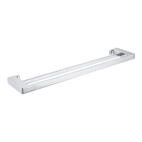 Pearl Dbl Towel Rail 600 CH