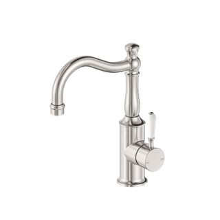 York Basin Mixer Hook Spt  w/Wht Porc Lv