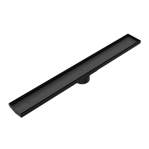 Tile Insert V Channel 900x106mm Floor Grate 80mm Outlet Matte Black