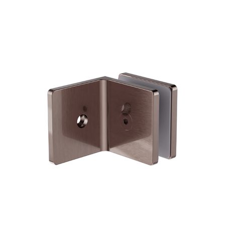 90 Deg Glass To Wall Bracket 10 Glass BZ