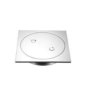 Clear Out Square 100mm Chrome Plated