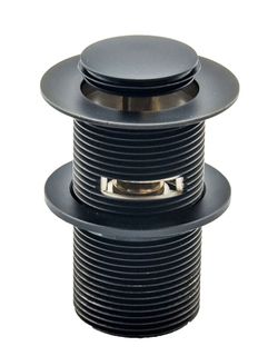 Pop-Up Plug & Waste w/OFlow 32x75 Black