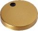 Hinge Cover - Suits Builders World Toilet Slim Seat (PR) Brushed Gold