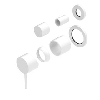 Mecca Shwr Mixer w/Div S/Plate TRIM MW