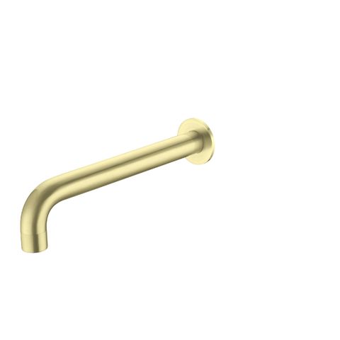 Kara Wall Basin Set Spout Only 180mm Brushed Gold