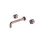 Kara Wall Basin Set 215mm Brushed Bronze