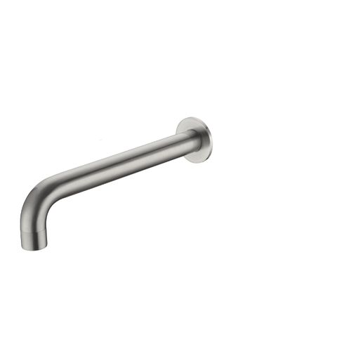 Kara Wall Basin Set Spout Only 215mm Brushed Nickel